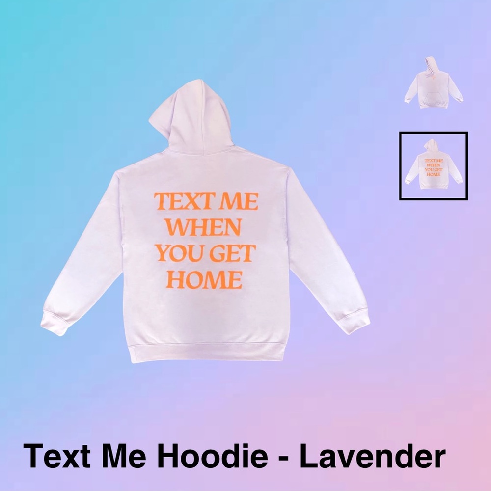 Lonely Ghost- text me when you get home hoodie